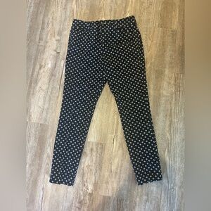 Old Navy Black & White Geometric Stretch Pants